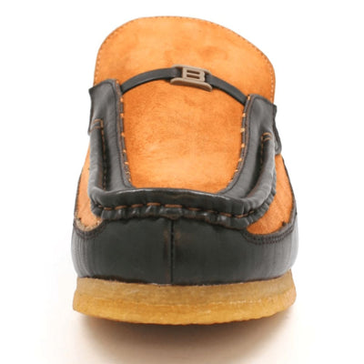 British Walkers Power Men's Crepe Sole Leather and Suede Slip On Shoes