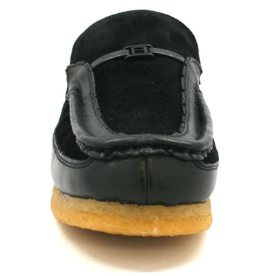 British Walkers Power Men's Crepe Sole Leather and Suede Slip On Shoes