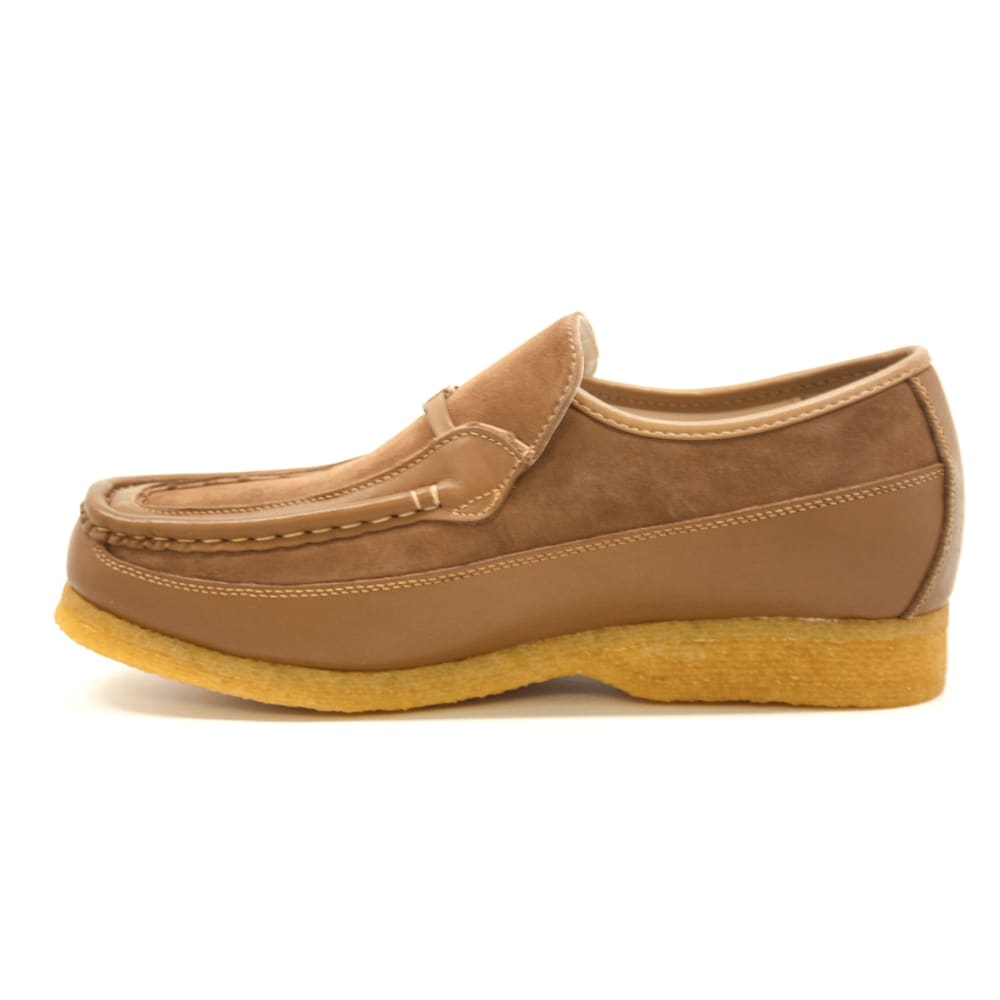 British Walkers Power Men's Crepe Sole Leather and Suede Slip On Shoes
