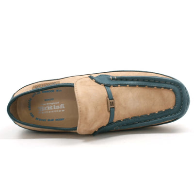 British Walkers Power Men's Crepe Sole Leather and Suede Slip On Shoes