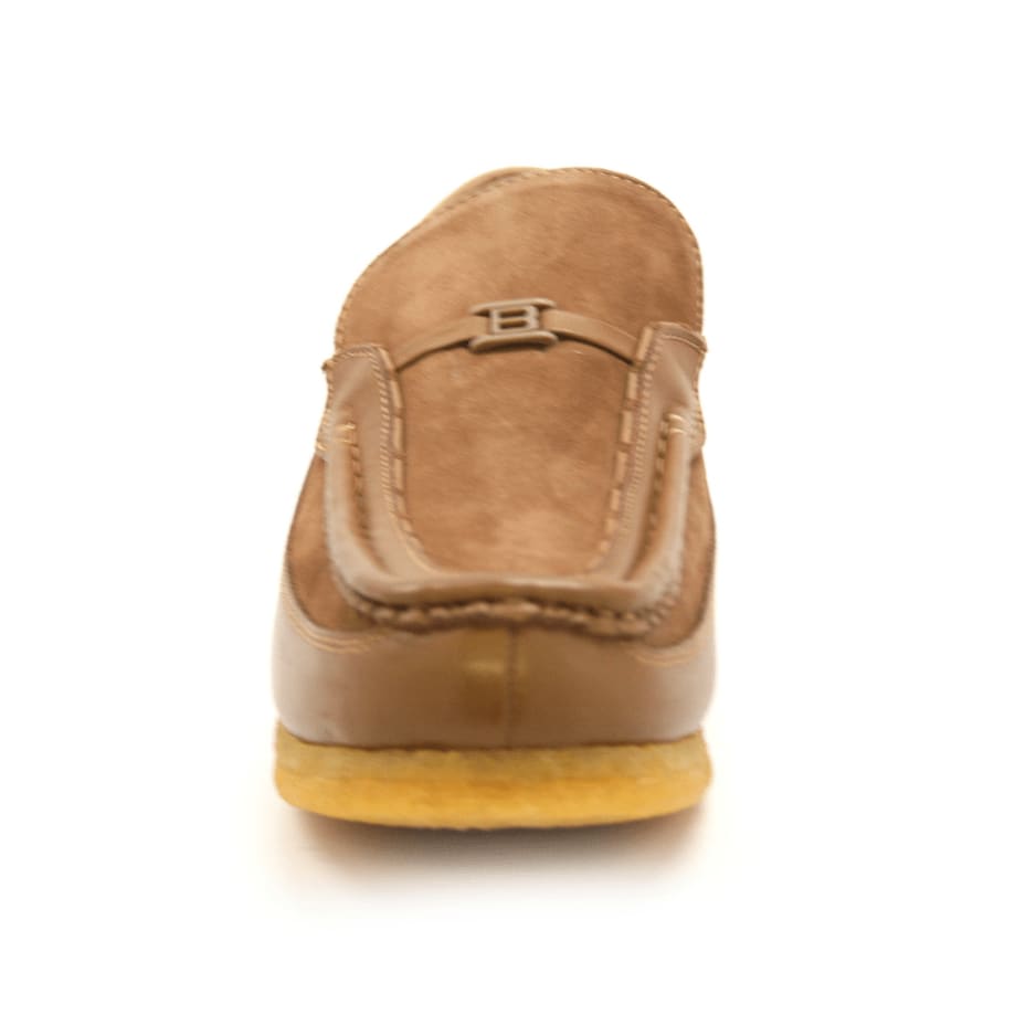 British Walkers Power Men's Crepe Sole Leather and Suede Slip On Shoes