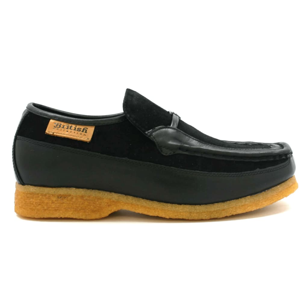 British Walkers Power Men's Crepe Sole Leather and Suede Slip On Shoes