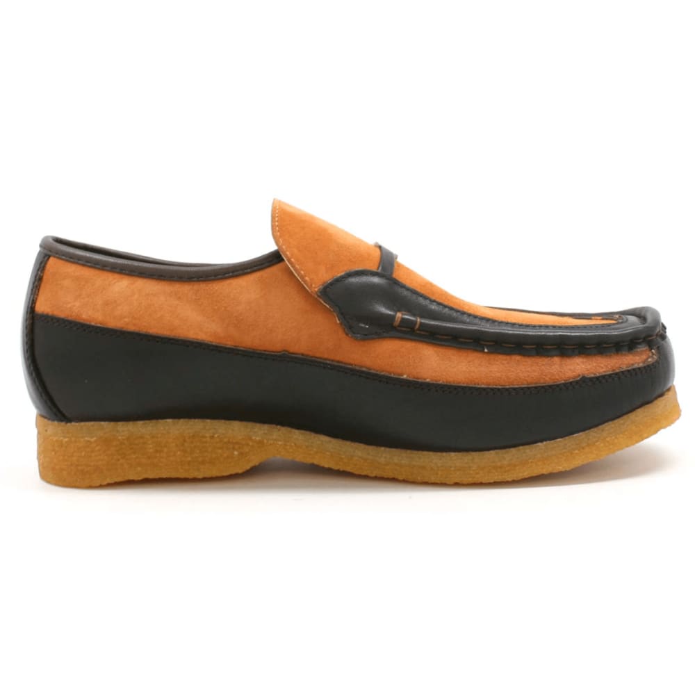 British Walkers Power Men's Crepe Sole Leather and Suede Slip On Shoes