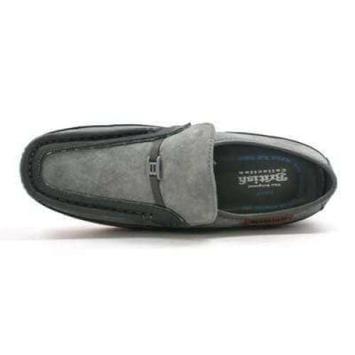 British Walkers Power Men's Grey Suede Old School Slip On Crepe Sole Shoes