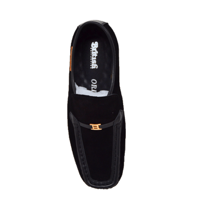 British Walkers Power Plus Leather and Suede Men’s Crepe Sole Slip On Shoes