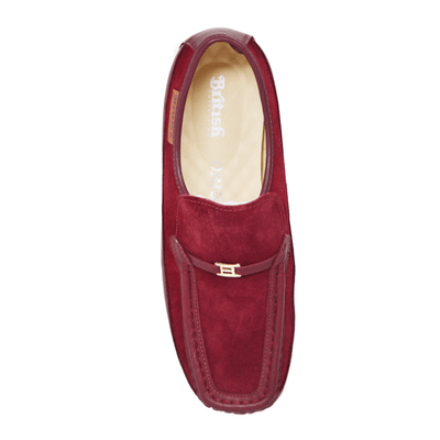 British Walkers Power Plus Leather and Suede Men’s Crepe Sole Slip On Shoes