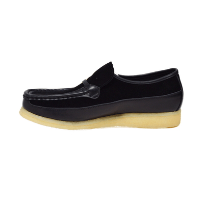 British Walkers Power Plus Leather and Suede Men’s Crepe Sole Slip On Shoes