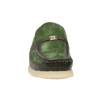British Walkers Power Plus Leather and Suede Men’s Crepe Sole Slip On Shoes