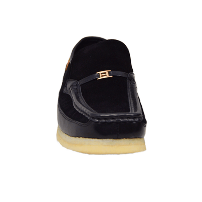 British Walkers Power Plus Leather and Suede Men’s Crepe Sole Slip On Shoes