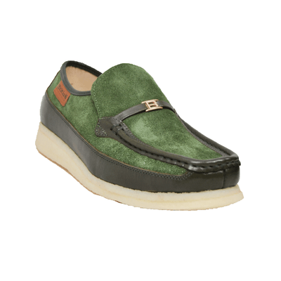 British Walkers Power Plus Leather and Suede Men’s Crepe Sole Slip On Shoes