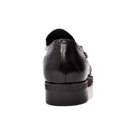 British Walkers Rick Men's Black Leather Slip On