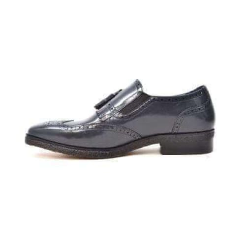 British Walkers Rick Men's Navy Leather Slip On