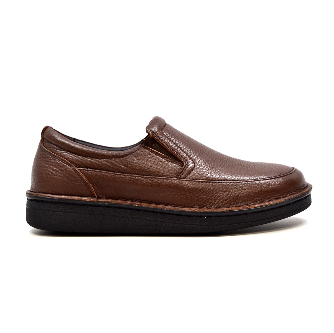 British Walkers Nottingham Men's Black Leather Everyday Slip On Shoes view 4