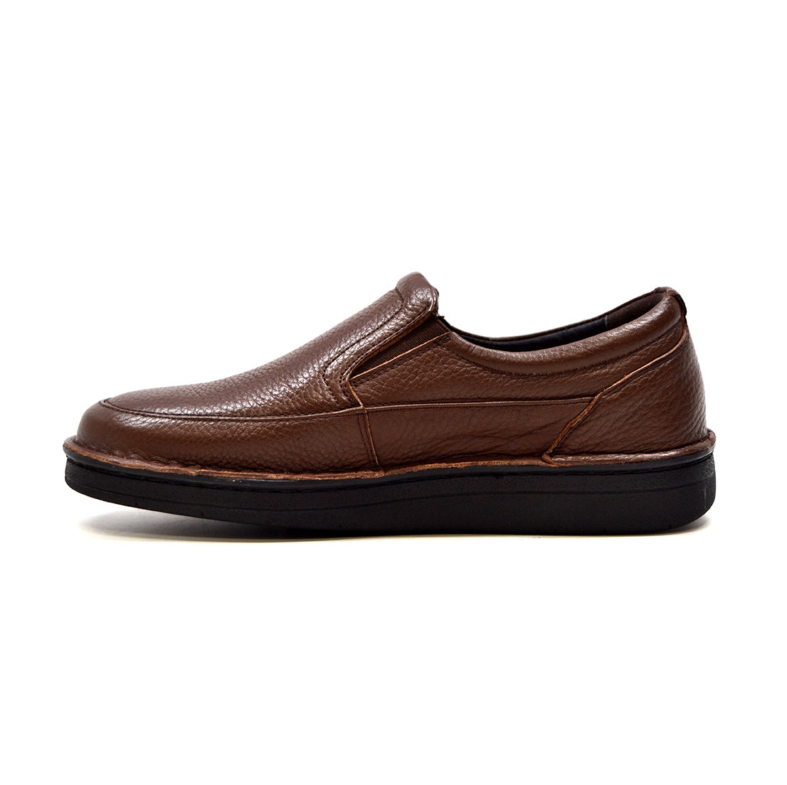 British Walkers Nottingham Men's Black Leather Everyday Slip On Shoes view 6