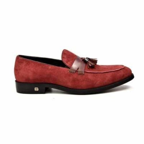 British Walkers Space Men's Burgundy Leather Loafers