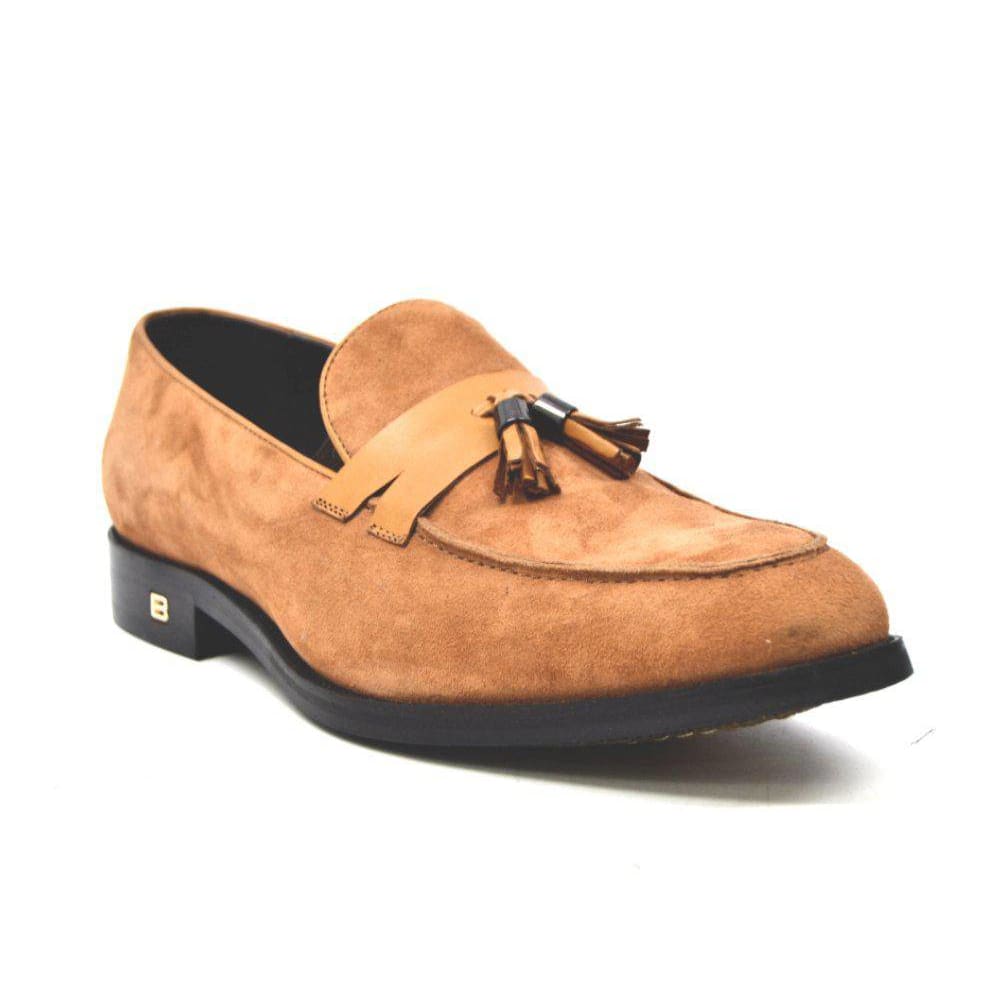 British Walkers Space Men's Elegant Suede Slip On Dress Shoes