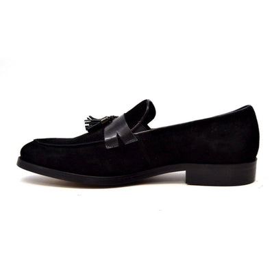 British Walkers Space Men's Elegant Suede Slip On Dress Shoes