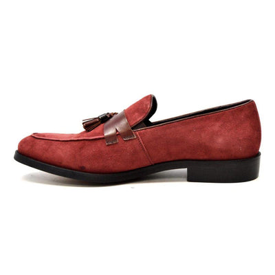 British Walkers Space Men's Elegant Suede Slip On Dress Shoes