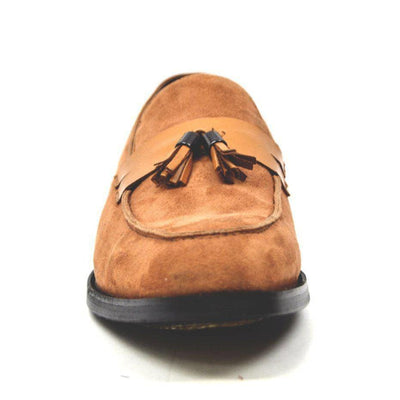 British Walkers Space Men's Elegant Suede Slip On Dress Shoes