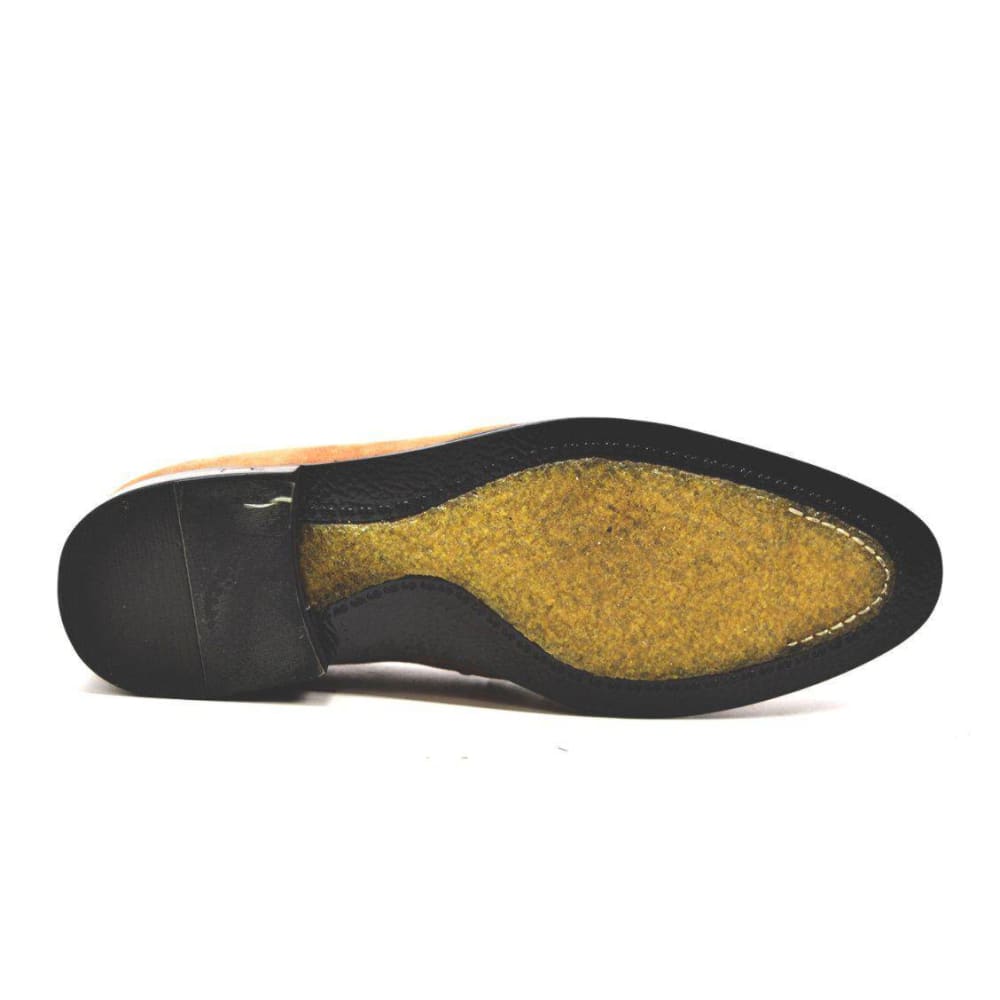 British Walkers Space Men's Elegant Suede Slip On Dress Shoes