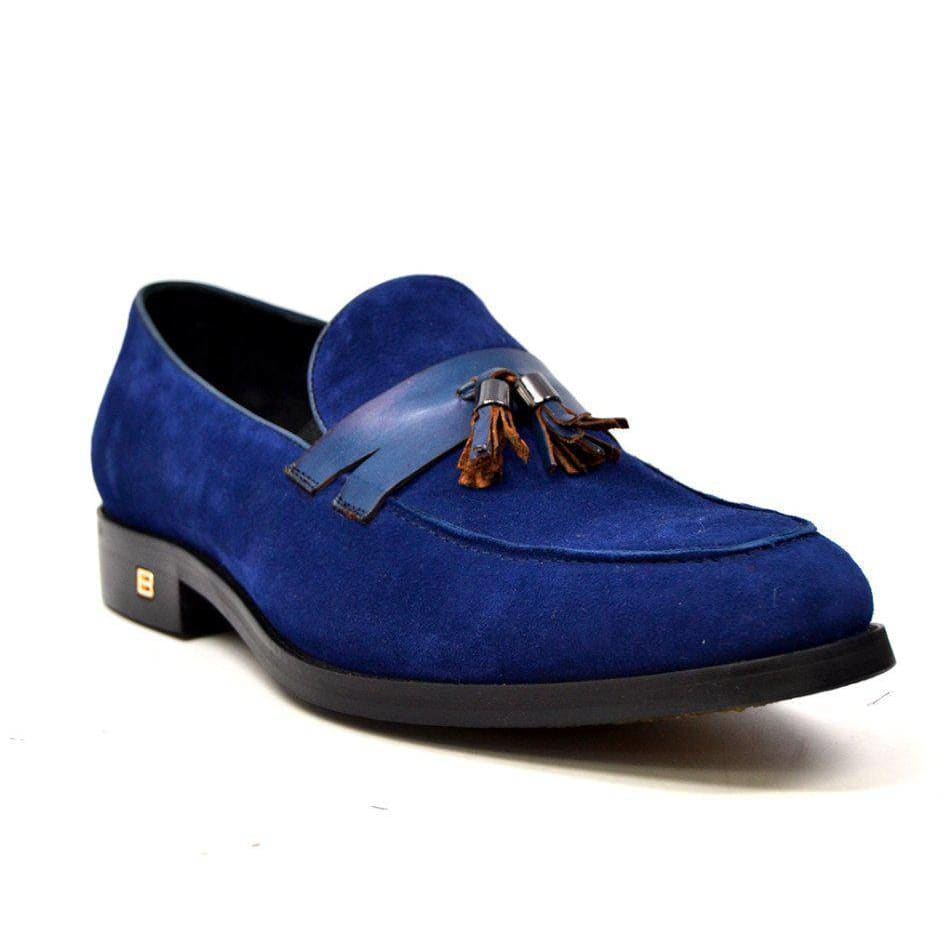 British Walkers Space Men's Elegant Suede Slip On Dress Shoes