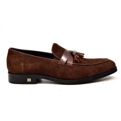 British Walkers Space Men's Elegant Suede Slip On Dress Shoes