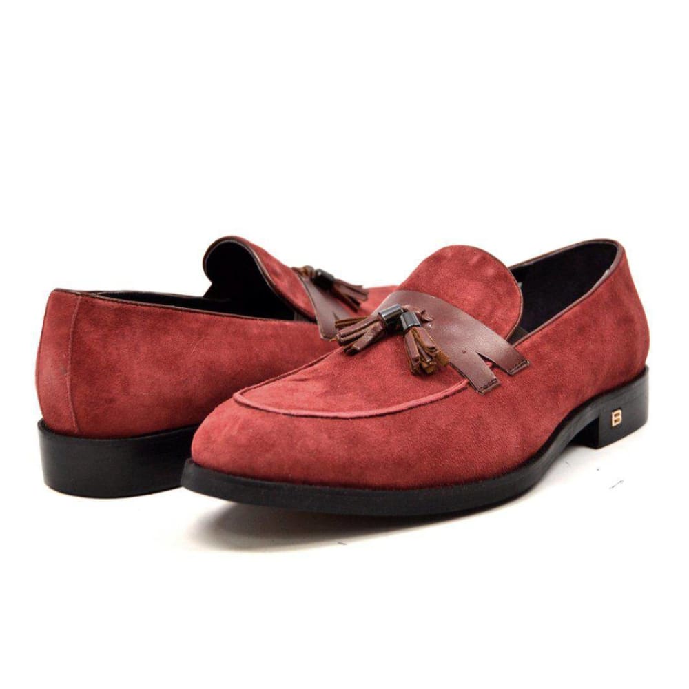 British Walkers Space Men's Elegant Suede Slip On Dress Shoes
