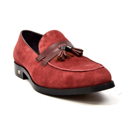 British Walkers Space Men's Elegant Suede Slip On Dress Shoes