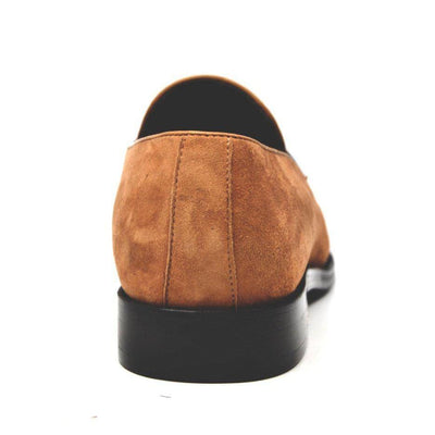 British Walkers Space Men's Elegant Suede Slip On Dress Shoes