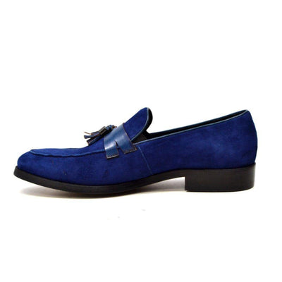 British Walkers Space Men's Elegant Suede Slip On Dress Shoes