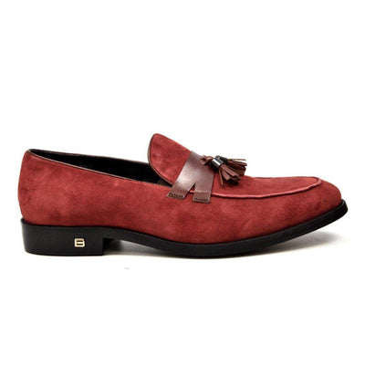 British Walkers Space Men's Elegant Suede Slip On Dress Shoes