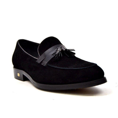 British Walkers Space Men's Elegant Suede Slip On Dress Shoes
