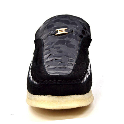 British Walkers Stone Pattern Men’s Suede Crepe Sole SlipOn Shoes – Handcrafted Textured Classic with Retro Urban Style