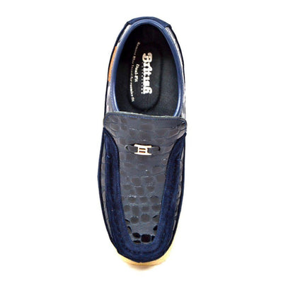 British Walkers Stone Pattern Men’s Suede Crepe Sole SlipOn Shoes – Handcrafted Textured Classic with Retro Urban Style