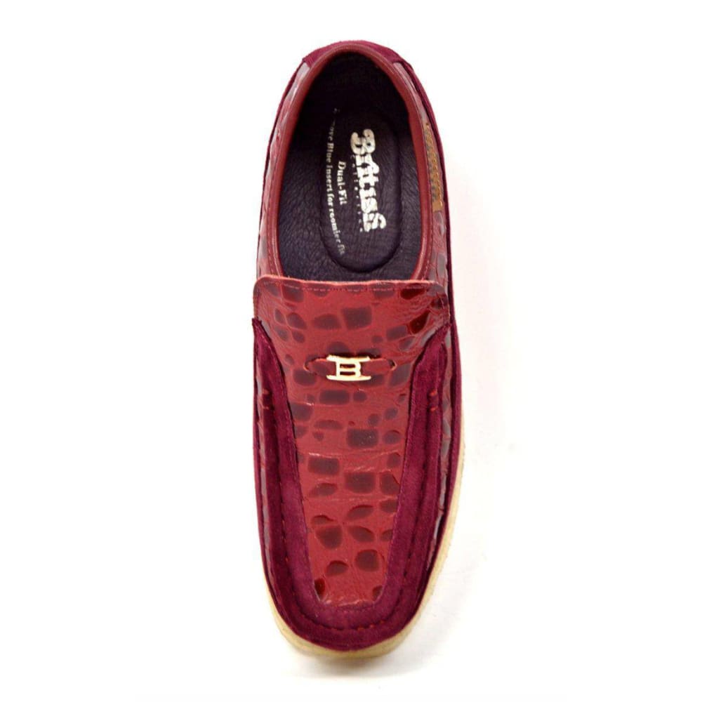British Walkers Stone Pattern Men’s Suede Crepe Sole SlipOn Shoes – Handcrafted Textured Classic with Retro Urban Style