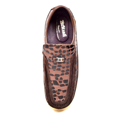 British Walkers Stone Pattern Men’s Suede Crepe Sole SlipOn Shoes – Handcrafted Textured Classic with Retro Urban Style