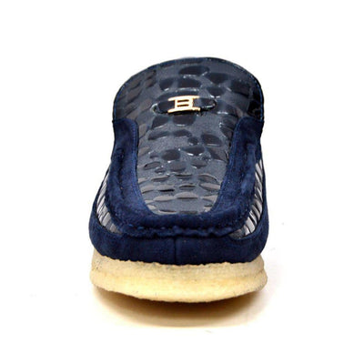 British Walkers Stone Pattern Men’s Suede Crepe Sole SlipOn Shoes – Handcrafted Textured Classic with Retro Urban Style