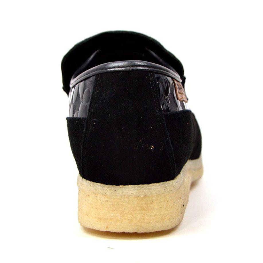 British Walkers Stone Pattern Men’s Suede Crepe Sole SlipOn Shoes – Handcrafted Textured Classic with Retro Urban Style