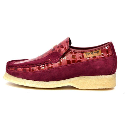 British Walkers Stone Pattern Men’s Suede Crepe Sole SlipOn Shoes – Handcrafted Textured Classic with Retro Urban Style