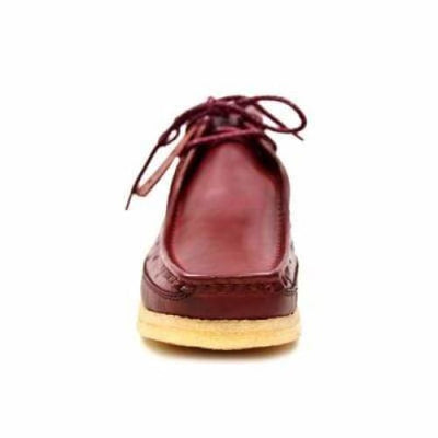 British Walkers Walker 100 – Burgundy Ostrich Leather Men’s Chukka Boot Exotic Prestige Craft with Timeless Luxe Power
