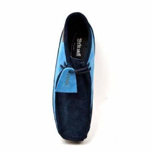 British Walkers Walker 100 Men’s Navy and Sky Blue Two Tone Suede Chukka Boots