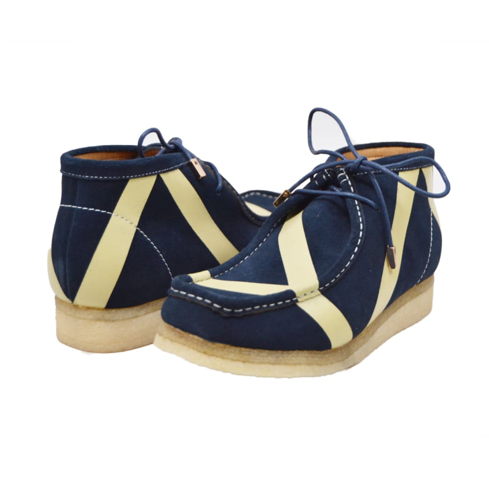 British Walkers Walker Stripe Men’s Striped Suede Limited Edition Chukka Boots Bold Heritage Style with Signature Street Appeal