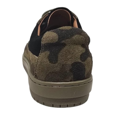 British Walkers Westminster 2 men's black camo sneakers, heel view
