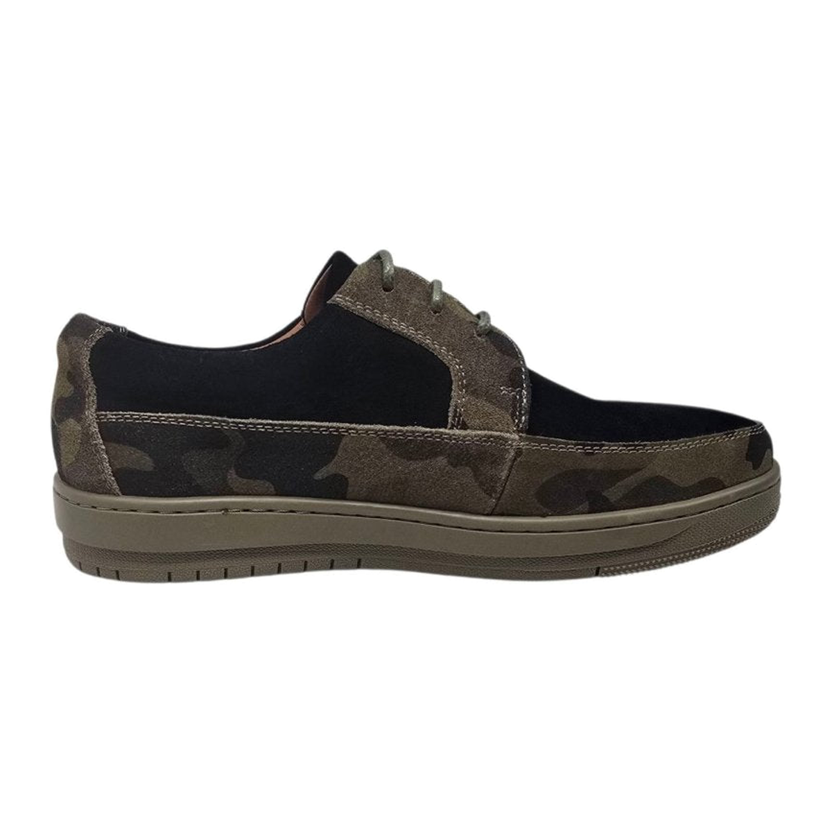 British Walkers Westminster 2 men's black camo sneakers, inner side view