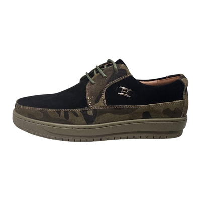 British Walkers Westminster 2 men's black camo sneakers, outer side view