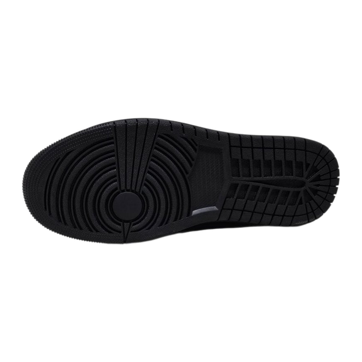 British Walkers Westminster 2 men's black leather and suede sneakers, outsole tread view
