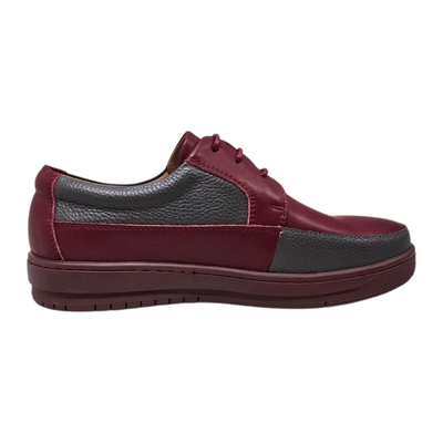 British Walkers Westminster 2 men's burgundy and gray sneakers, inner side view