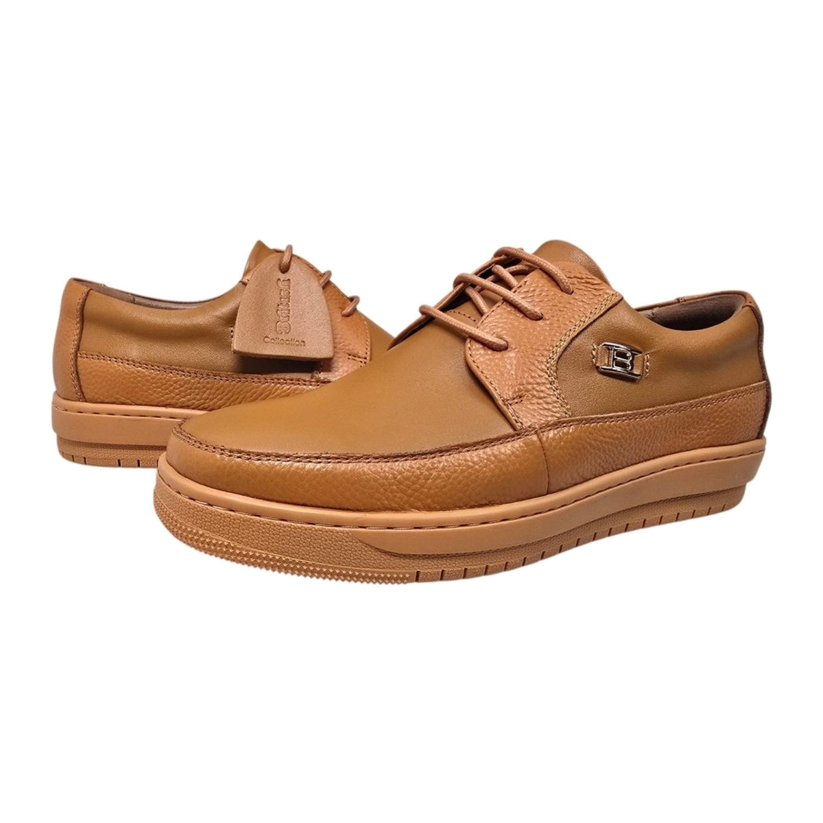 British Walkers Westminster 2 men's Canary Yellow sneakers, three-quarter pair view