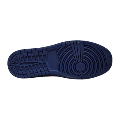 British Walkers Westminster 2 men's orange and navy sneakers, outsole tread view