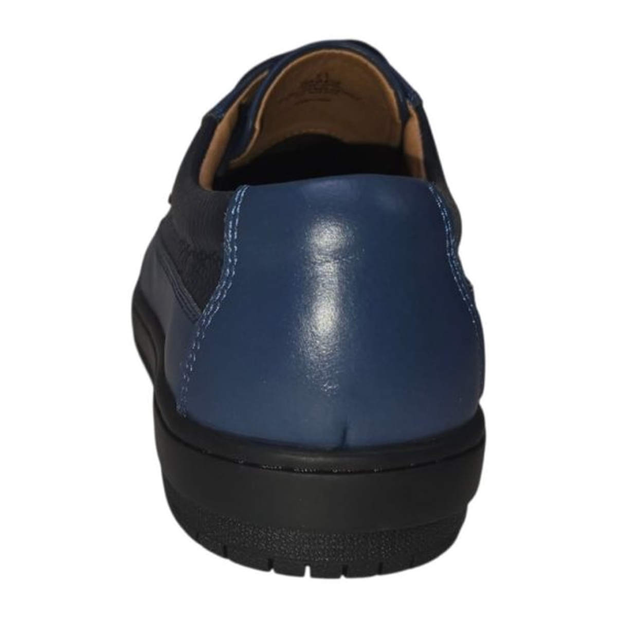 British Walkers Westminster 2 men's navy leather sneakers, heel view